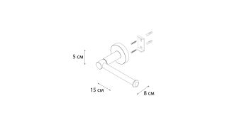 Держатель запасного рулона черный Fixsen Comfort  Black (FX-86010A)